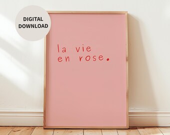 Póster La vida en rosa: la visión francesa de la vida a través de una lente rosa (descarga digital)