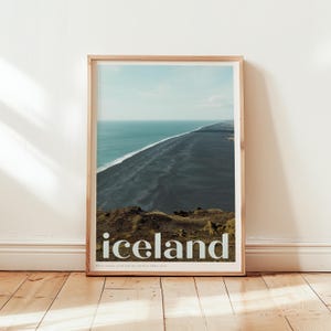 Poster fotografico dell'Islanda: splendido poster artistico del maestoso paesaggio islandese, perfetto per l'arredamento della tua casa o del tuo ufficio.