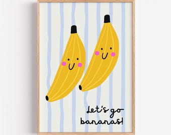 Banana Kids Room Poster – Playroom Wall Art