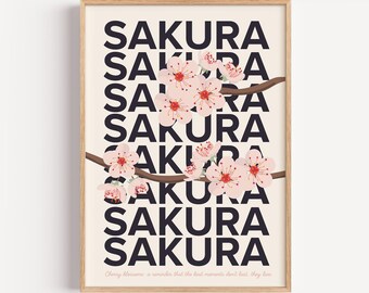 Cherry Blossom (Sakura) Japan Poster