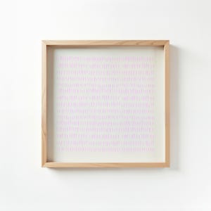 Impresión cuadrada con patrón rosa / Póster minimalista con patrón de lluvia / Decoración de guardería escandinava / Arte de pared estilo acuarela / Diseño bohemio moderno