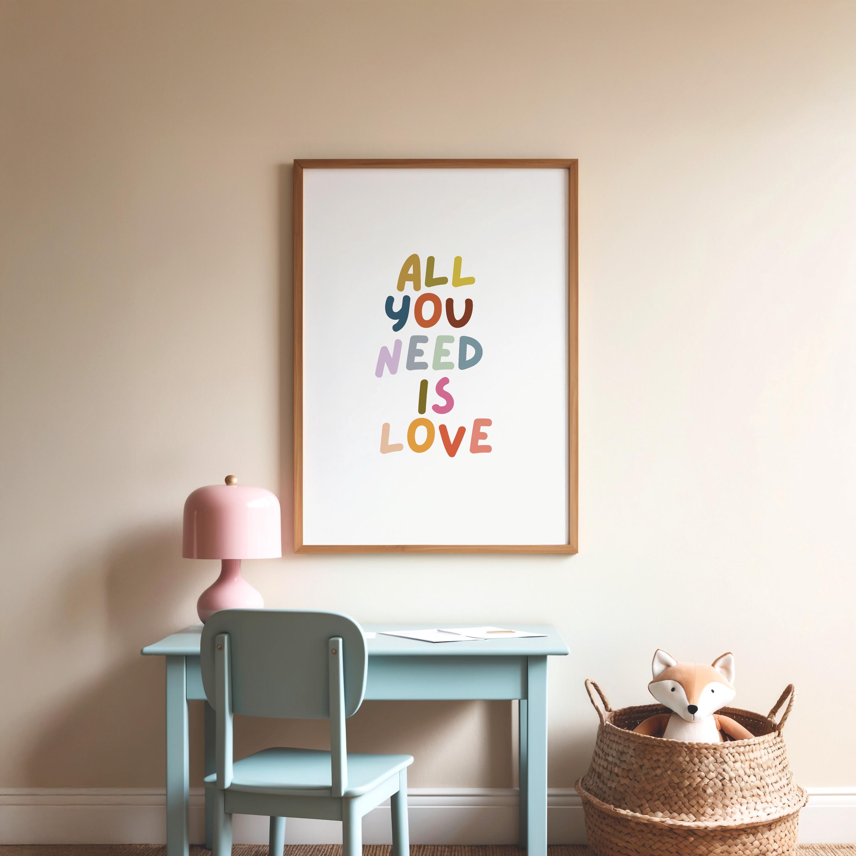 All You Need is Love Sign - Etsy