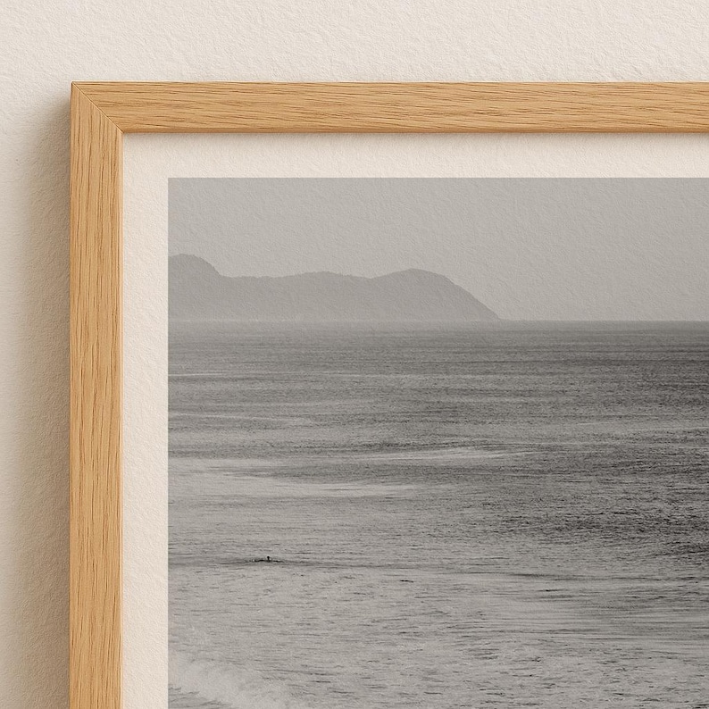 Retro Surfing Poster: Black and White Vintage Wave Art image 7