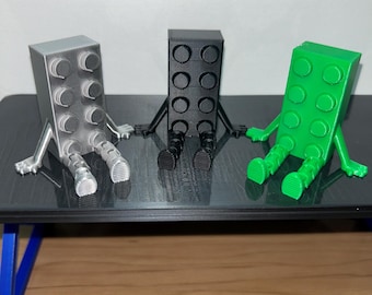 Brick Buddy Figurine • 3D Printed Toy Desk Decor
