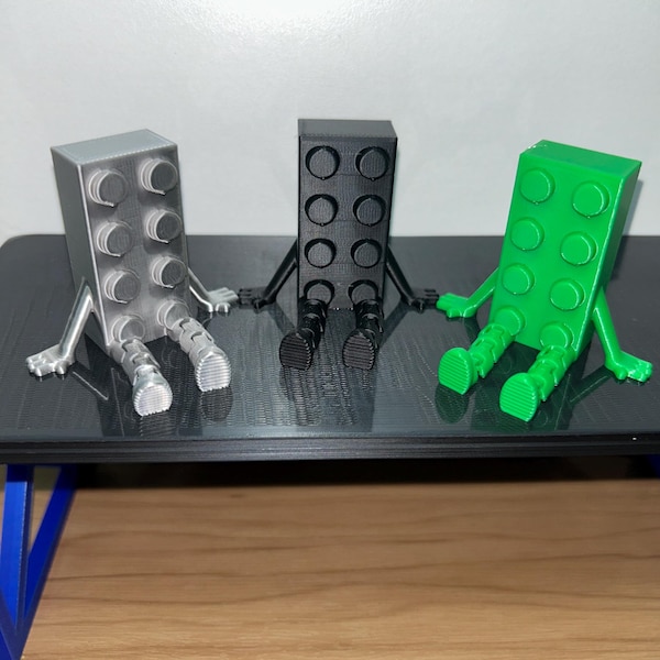 Brick Buddy Figurine • 3D Printed Toy Desk Decor