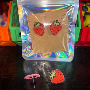 Strawberry Stud Earings