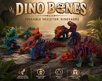 Dino Bones Poseable Skeleton Dinosaur Toy