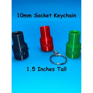 Funny 10mm Socket Keychain – Never Lose It Again! Perfect Gift for Mechanics & Car Guys