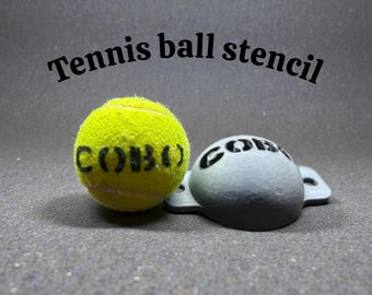 Custom Tennis Ball Stencil
