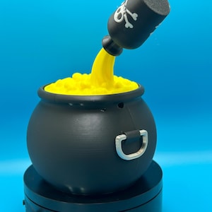 Poison Cauldron Halloween Décor – Spooky Witch Potion Pot, Creepy Candy Bowl & Haunted House Decoration
