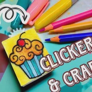 Fidget clicker color yourself art keychains!