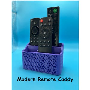 Small 4-Compartment Remote Caddy – Desk or Couch Organizer for Remotes, & More