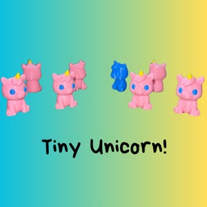 Tiny Unicorn Figurine – Cute Miniature Unicorn Desk Decor, Fairy Garden Accessory, Whimsical Collectible Gift, Magical Unicorn Statue