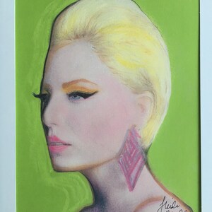 Modern Fashion Blonde Girl Portrait