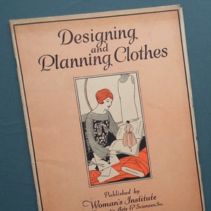 Kleding ontwerpen en plannen Damesinstituut voor binnenlandse kunst en wetenschappen antiek vintage kleermakerijboek uit de jaren 1920, damesmode uit de jaren 20