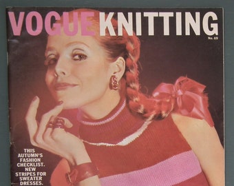 Vogue breiboek nr. 69 1966 vintage jaren 60 breipatronen damestruien jurken vesten jassen kousen jaren 60 originele patronen UK
