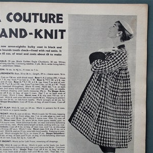 Vintage 1950s craft magazine Pins and Needles / Weekend Workshop No. 47 original knitting crochet patterns woodworking 50s mid-century homes image 2