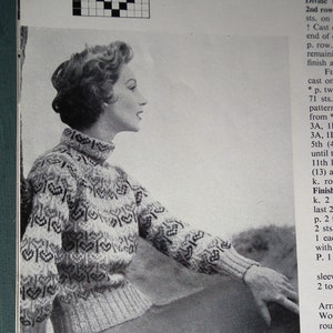 Vintage 1950s Vogue knitting patterns Vogue-Knit No. 139 Continentals 50s original book booklet women's sweaters jackets image 3