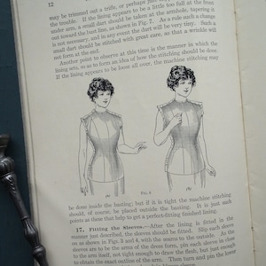 Tight Linings and Boning Woman's Institute of Domestic Arts & Sciences - vintage antique 1910s 1920s needlework dressmaking sewing book