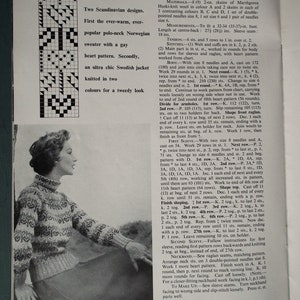 Vintage 1950s Vogue knitting patterns Vogue-Knit No. 139 Continentals 50s original book booklet women's sweaters jackets image 7