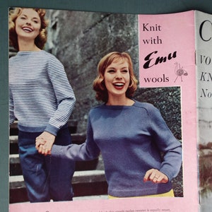 Vintage 1950s Vogue knitting patterns Vogue-Knit No. 139 Continentals 50s original book booklet women's sweaters jackets image 9