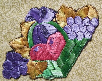 blue yellow pink 20s 30s antique dress trim metallic thread Vintage applique 1920s 1930s sew-on fabric applique dragonfly motif