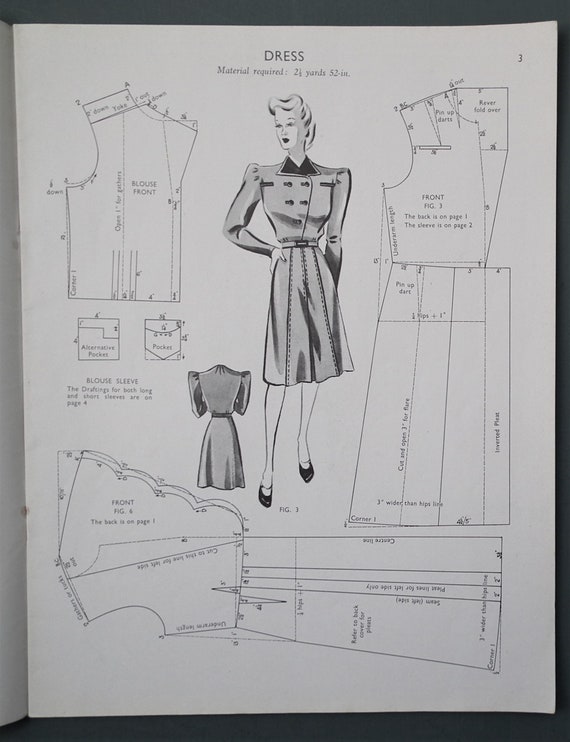 The Haslam System of Dresscutting Illustrated Book of - Etsy