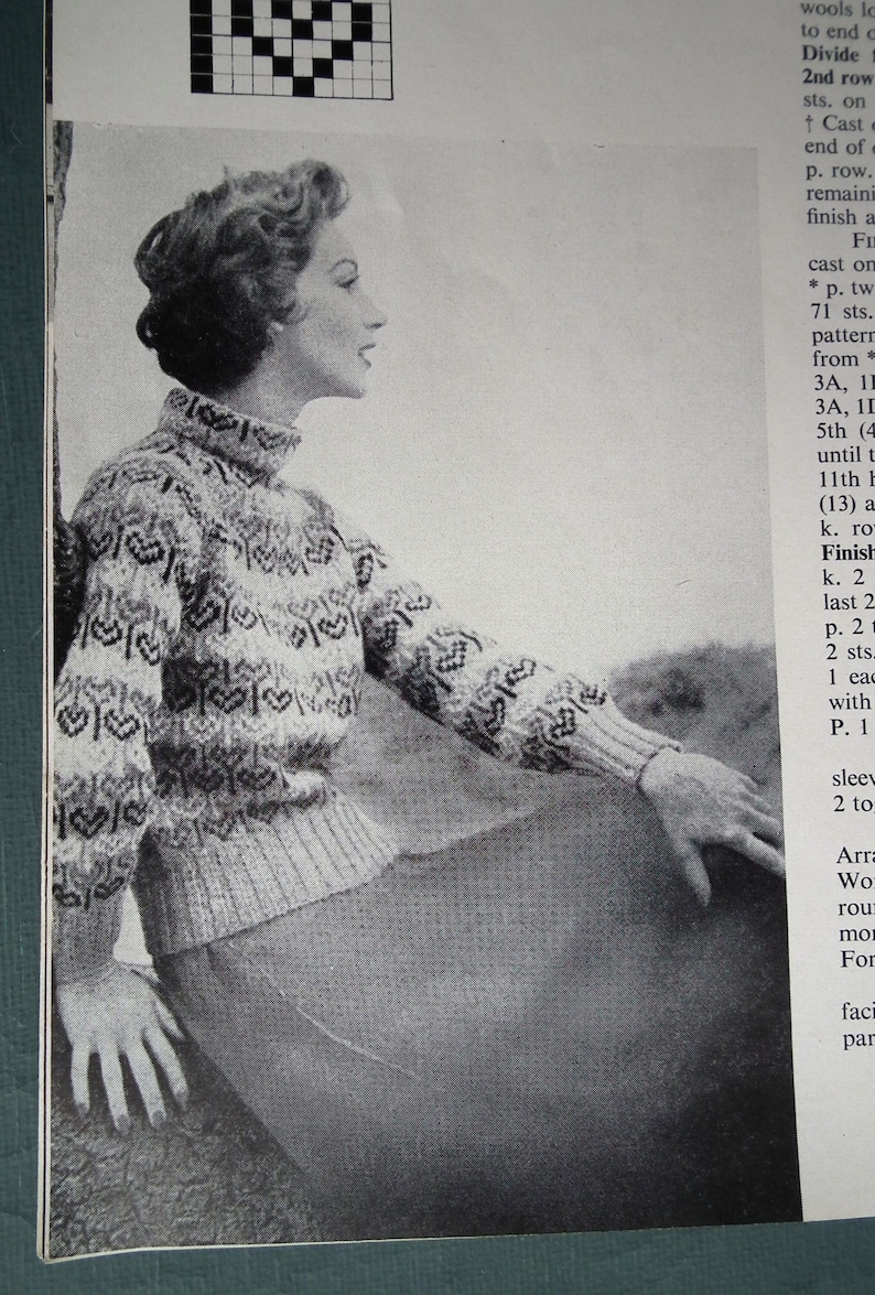 Vintage 1950s Vogue knitting patterns Vogue-Knit No. 139 Continentals 50s original book booklet women's sweaters jackets image 3