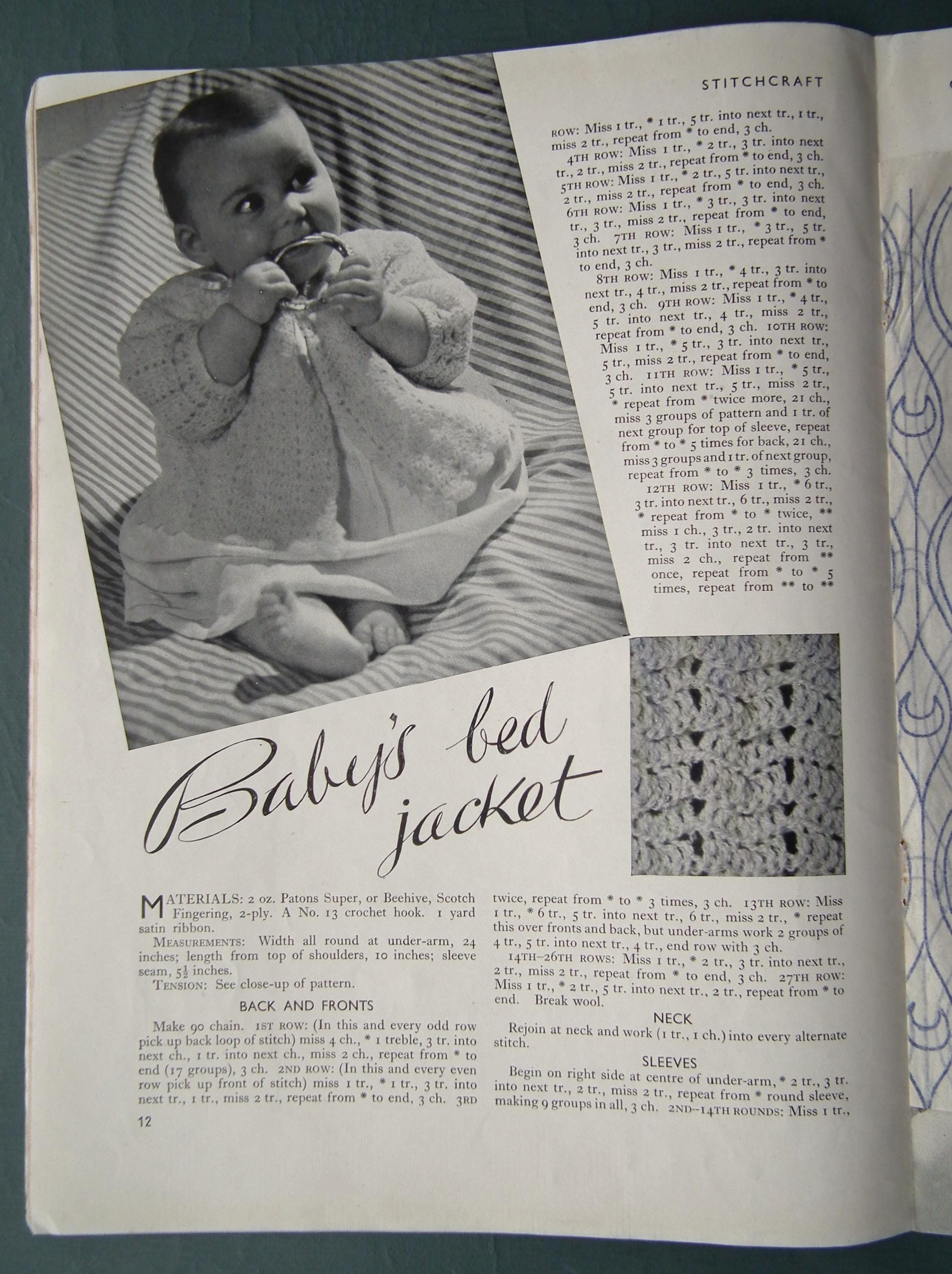 Ww2 Patterns Vintage 1940s WWII Stitchcraft October 1941 UK Magazine Original 40s ...