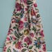 Vintage Fabric Purse / Knitting Purse Sewing Bag 40s - English Floral Linen Fabric Handbag - Vintage Handmade Tote 1940s