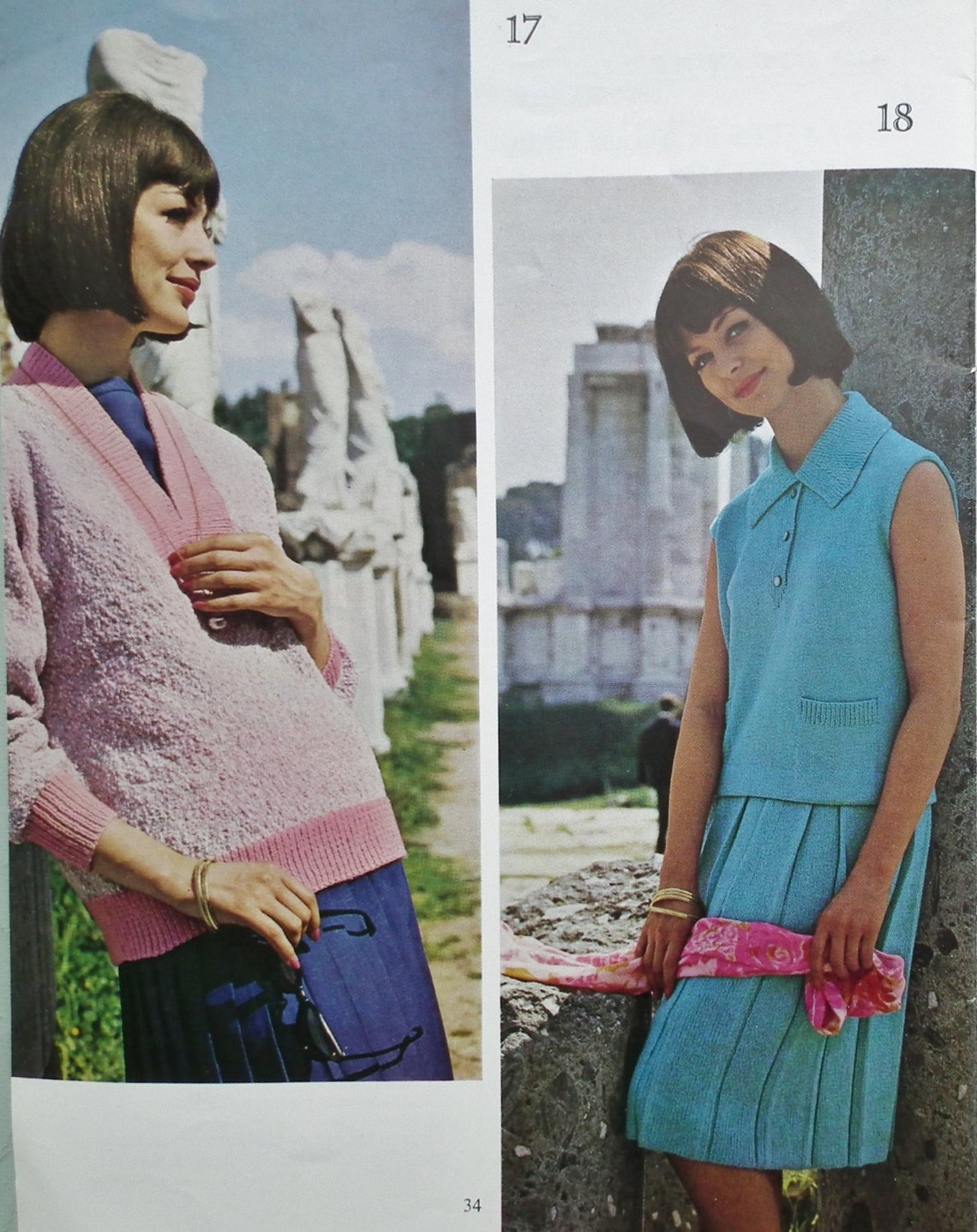 Vintage Knitting Patterns Book 1960s Emu Continental Classics Etsy