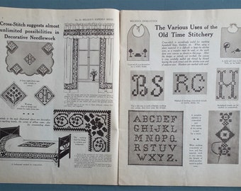 Buy Weldon\'s Cross-stitch Vintage Antique 1920s Magazine UK Online ...