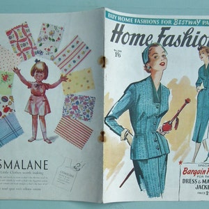 Home Mode Nr. 150 - Vintage jaren &#39;40 &#39;50 Bestway UK Naaipatronen Catalogus Magazine Tijdschrift &#39;40 jaren &#39;50 mode damespakken jurken jassen lingerie