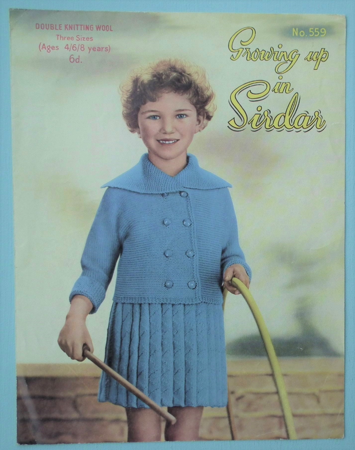 Vintage 1940s 1950s Knitting Pattern Growing up in Sirdar No. - Etsy