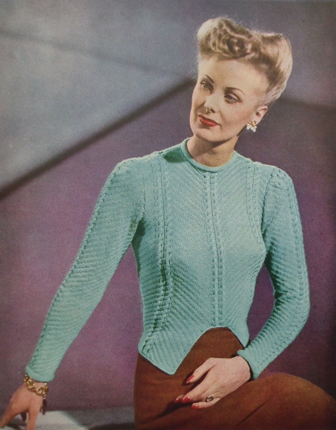 Sportswear in Knitting by Stitchcraft UK Vintage 40s 50s Knitting Book  Booklet 1940s 1950s Original Patterns Swim Suit Cardigans Jumpers Etc -   New Zealand
