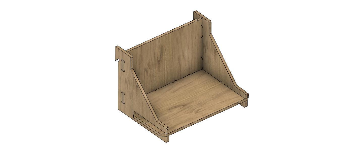 Medium Equipment Storage Rack DXF Files - French Cleat System (friction ...