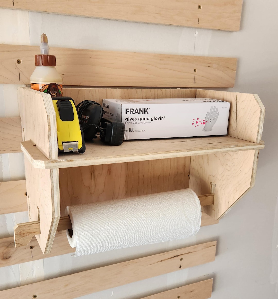 Friction Fit Guard Storage Racks Paper Towel and Miscellaneous Storage Rack DXF Files - French Cleat ...