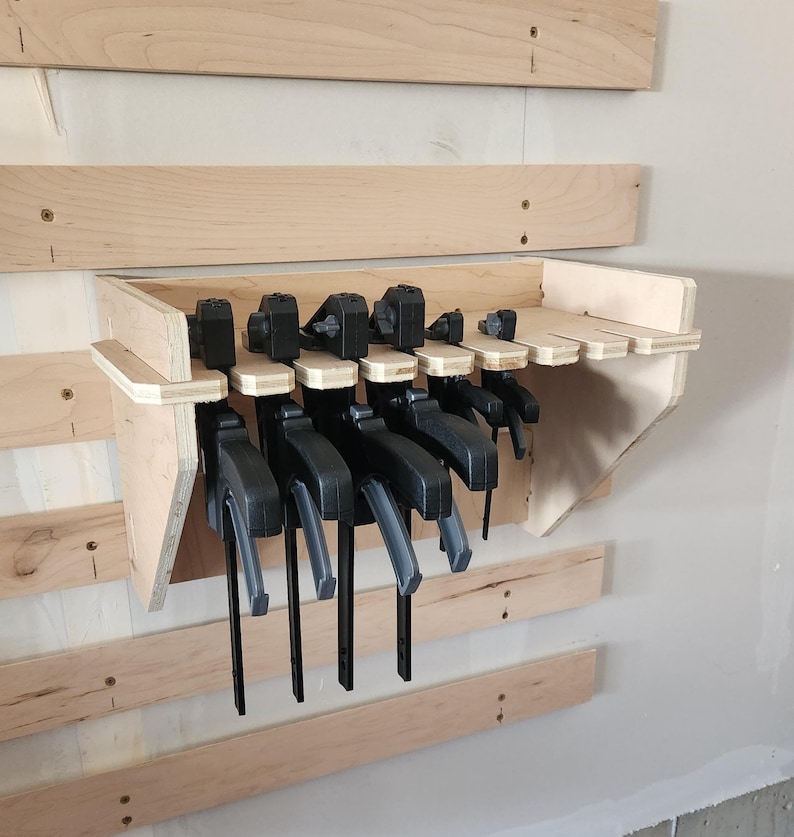 Friction Fit Guard Storage Racks Trigger Clamp Storage Rack DXF Files - French Cleat System (friction ...