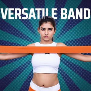 76 Inches Long Heavy Fabric Resistance Bands for Women and Men - Non-Slip, Durable Exercise Bands for Stretching, Yoga, Home Fitness image 7