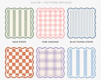 Patterned Mahjong Mat | Gingham Plaid Stripe Checker (2mm/3mm)