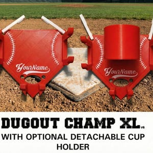Dugout Champ XL v7 - 3D Printable File - Baseball/Softball Fence Organizer