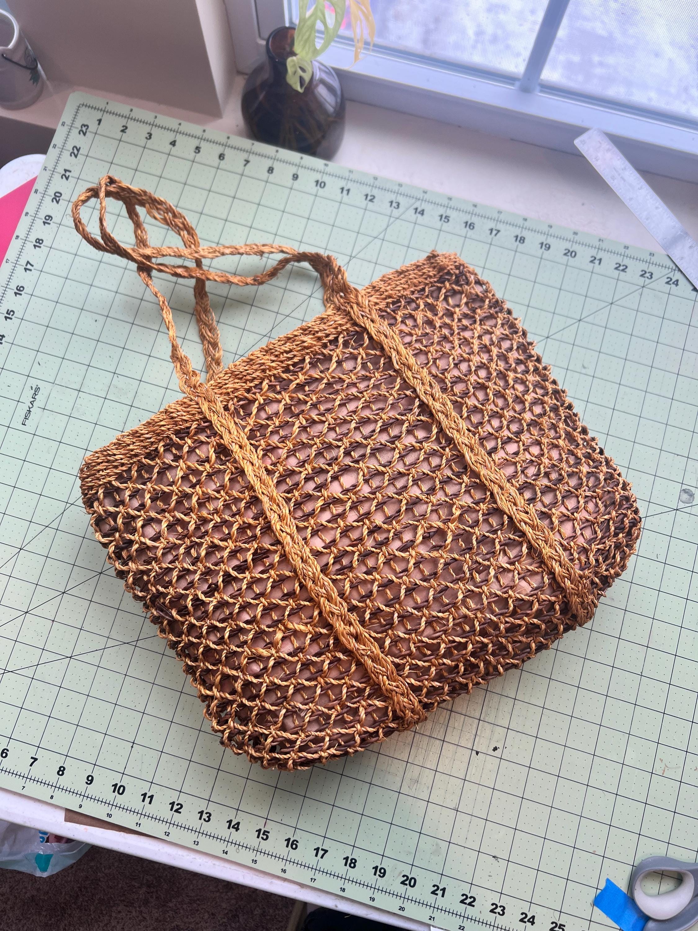 outersunset abaca basket bag BROWN（大） outersunset abaca basket bag BROWN（大）