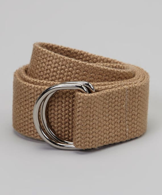 D Ring 1.25 Canvas Cotton Webbing Belt With Metal Tip, Adjustable Belt,  Kids Belts, Uniform Belt, 