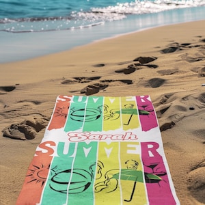 Personalized Beach Towels, Custom Gift Towel, Party Favor, Girls Trip Gift, Wedding Gift, Bachelorette Gift, Gift for her, Gift for women