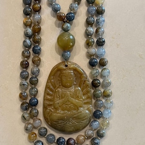 Dendritic Jade Mala/Prayer Beads