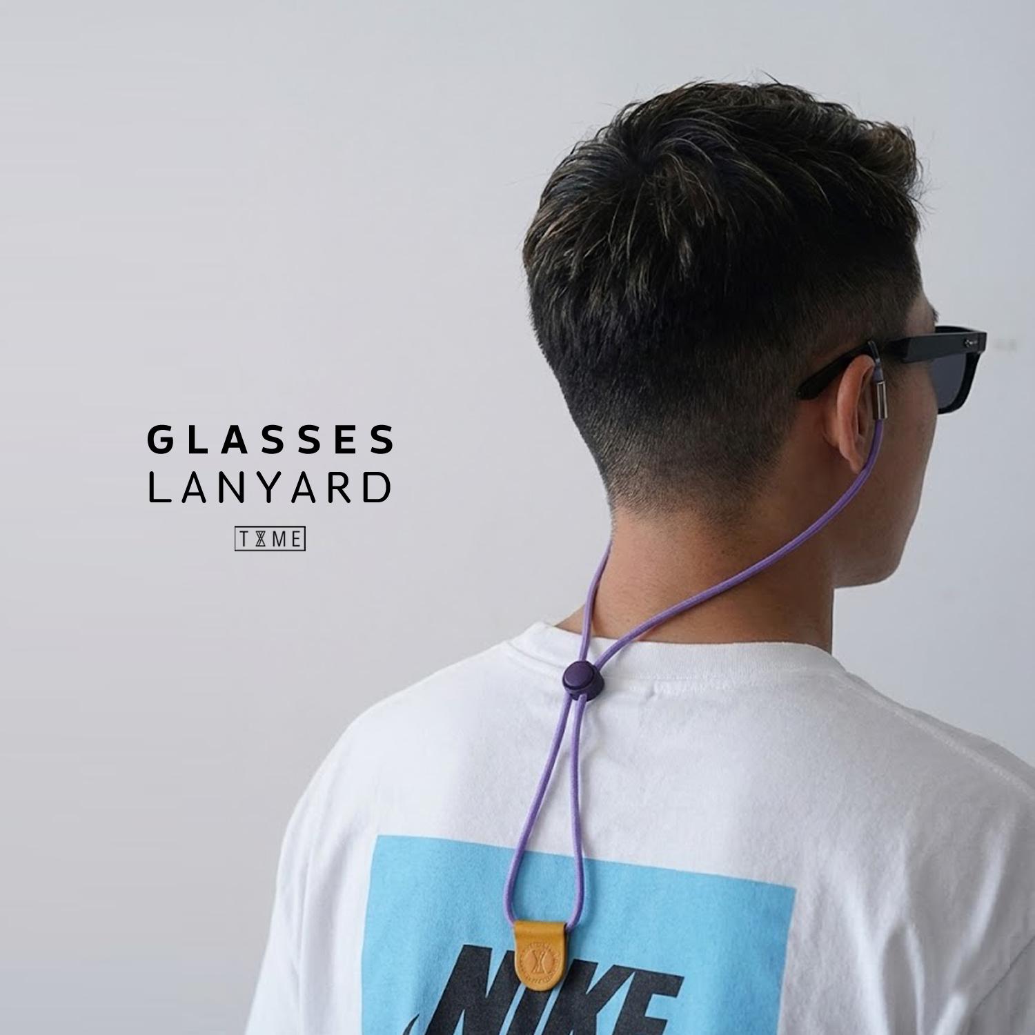 Personalized Leather Glasses Strap * Custom Engraved Sunglasses Cord * Adjustable Eyeglass Holder * Glasses Lanyard *
