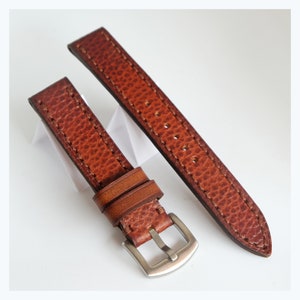 Watch strap Leather Tan color  DOLLARO 18mm  20mm 22mm 24 mm
