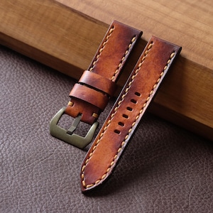 Watch strap &quot; RICK II &quot; Vintage style Watch Strap 18mm  20mm 22mm 24 mm
