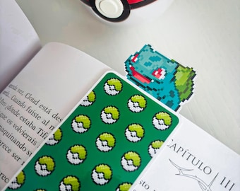 Handcrafted Pokemon Bulbasaur Bookmark: Gift for readers and book lovers