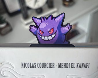 Gengar Bookmark for readers: Pokemon Gift for book lovers